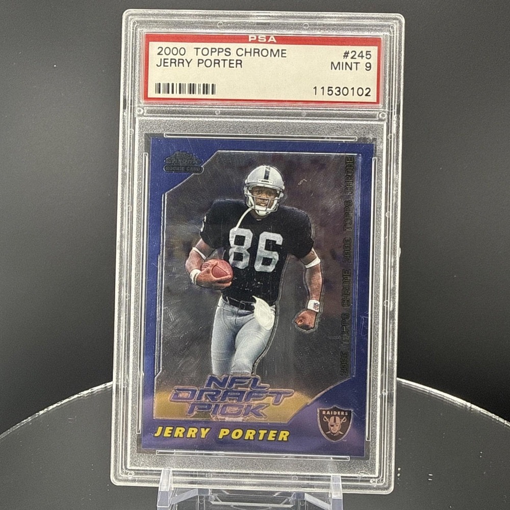 Jerry Porter 2000 Topps Chrome NFL Draft Pick‎ Rookie /1650 Raiders (WPR)